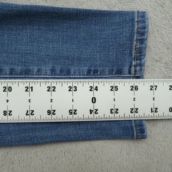 Levi's Jeans Women's Size 32 Blue Mid-Rise Boyfriend 26.5" Inseam Distressed - Picture 4 of 16